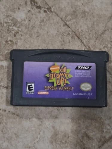 Nickelodeon All Grown Up UP: Express Yourself Nintendo Gameboy Advance TESTED