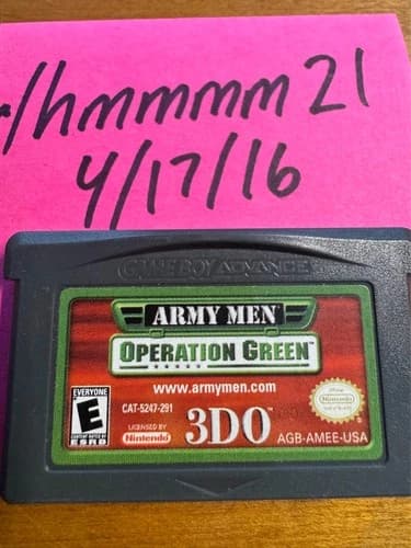 Army Men: Operation Green (GameBoy Advance, 2001) - Good Condition, Tested
