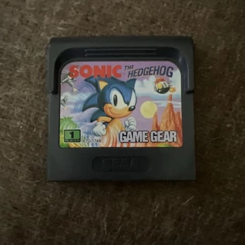 Sonic the Hedgehog Sega Game Gear Authentic Cartrige