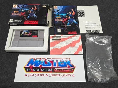 SNES CASTLEVANIA DRACULA X Complete CIB Box Super Nintendo Game Rare Reg Card