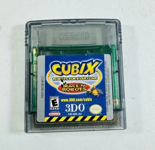Cubix Race N Robots (Nintendo Game Boy Color GBC) Tested and Working ML419
