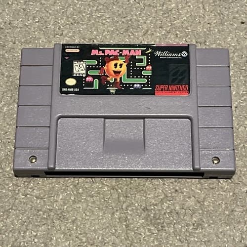 Ms. Pac-Man (Super Nintendo Entertainment System, 1996) SNES Cart Only Tested
