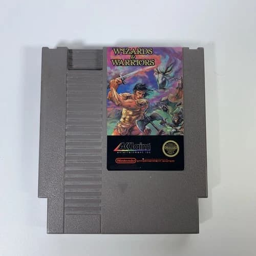 Nintendo NES Game - Wizards and Warriors Authentic