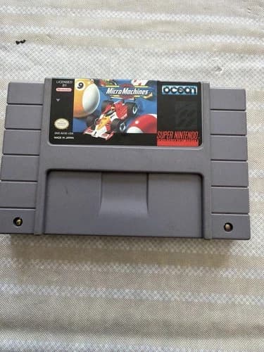 Micro Machines SNES Super Nintendo Cartridge Tested Working Authentic Nice