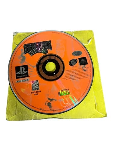 Sony PlayStation 1 PS1 Disc Only TESTED Skeleton Warriors Orange Disc