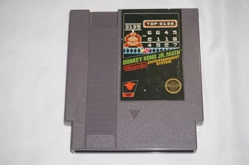 Donkey Kong Jr Math (Nintendo NES) Cart Only