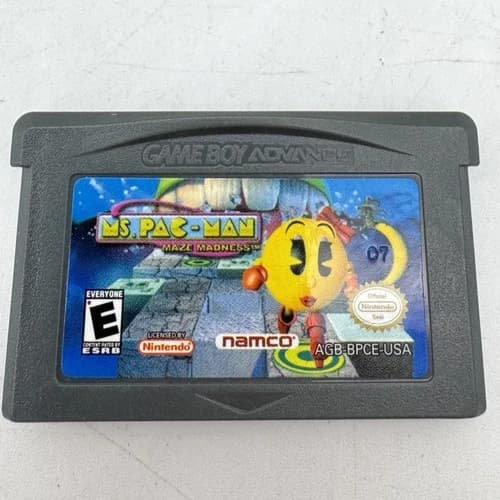 Ms. Pac-Man Maze Madness Nintendo Game Boy Advance GBA Cartridge Authentic