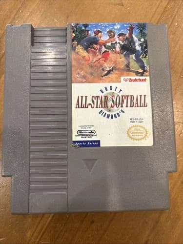 Dusty Diamond's All-Star Softball (Nintendo NES, 1990) Authentic Game Cartridge