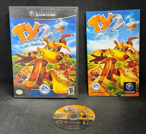 Ty the Tasmanian Tiger 2: Bush Rescue (Gamecube/GC) Complete CIB Tested