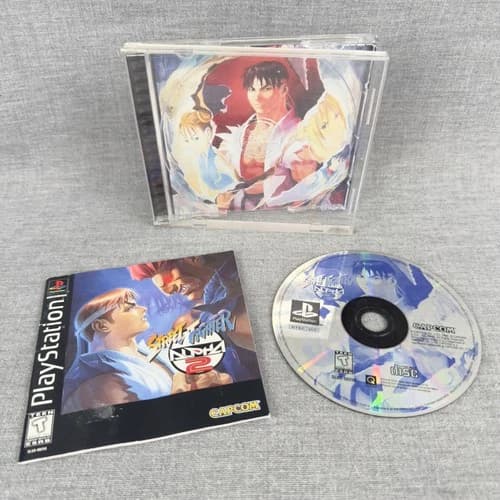 Street Fighter Alpha 2 Sony PlayStation 1 PS1 Game Complete Capcom NTSC