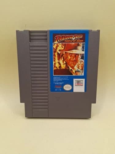 Indiana Jones and the Temple of Doom (Nintendo NES) Tested Working