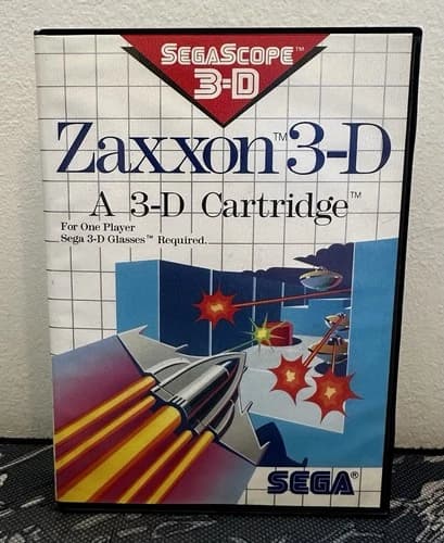 Zaxxon 3-D (Sega Master System, 1988) Complete Tested