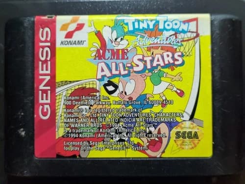 Tiny Toon Adventures: Acme All-Stars (Sega Genesis) (Cartridge only, Tested)