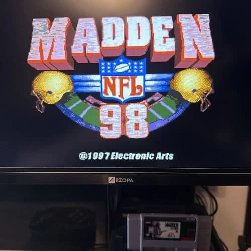 Madden NFL 98 SNES (1998, Super Nintendo Entertainment System)