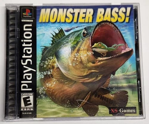 Monster Bass! (Sony Playstation, PS1, 2002) Complete With Manual, Tested
