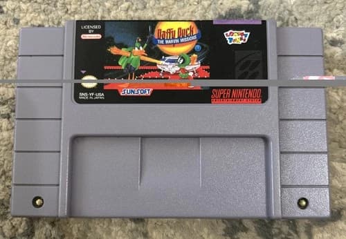 Daffy Duck: The Marvin Missions Super Nintendo Snes Game Cartridge