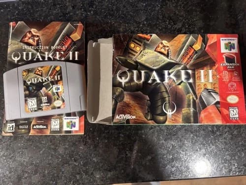 Quake (Nintendo 64 N64) with Original Box And Manual Authentic - Tested