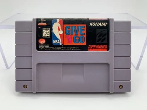 NBA GIVE 'N GO Super NES SNES ~Authentic, Cleaned & Tested~ SNES0028