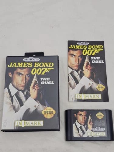 SEGA GENESIS JAMES BOND 007 THE DUEL VIDEO GAME COMPLETE WITH MANUAL