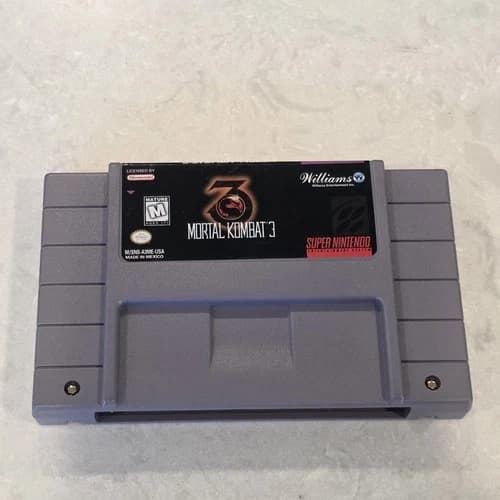 Mortal Kombat 3 (Super Nintendo SNES, 1995) Cart Only Tested Working FREE SHIP