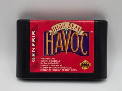 High Seas Havoc (Sega Genesis, 1993) Authentic Cartridge Only Tested