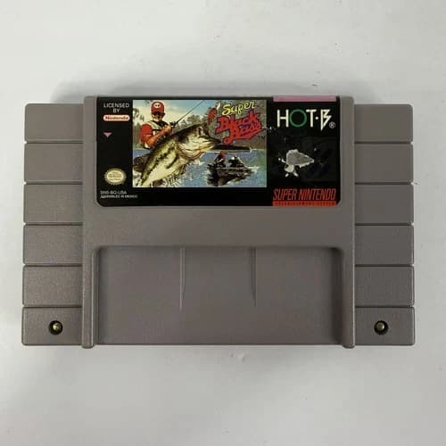 Super Black Bass Super Nintendo Entertainment System SNES Tested Cleaned