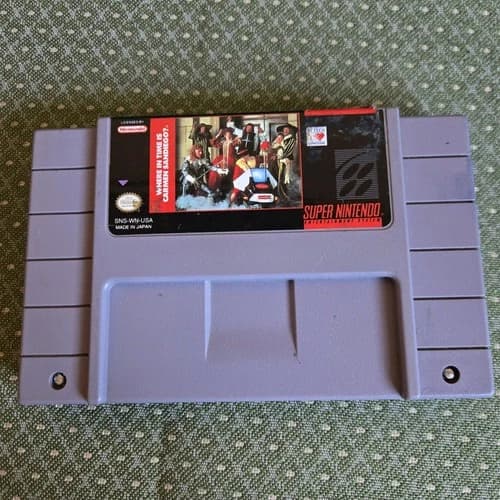 Where in Time Is Carmen Sandiego? Game Cartridge Super Nintendo SNES