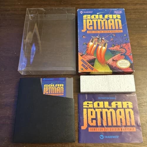 Solar Jetman: Hunt for the Golden Warpship (Nintendo NES) Complete - Authentic