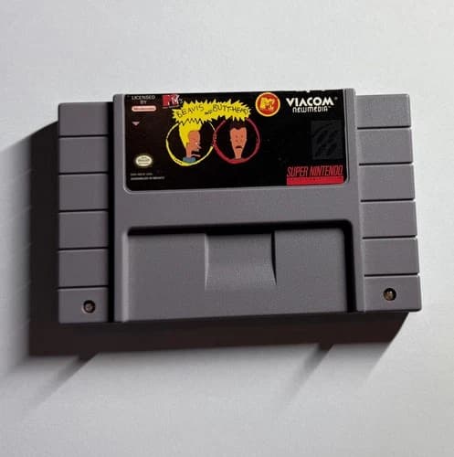 Beavis and Butt head Super Nintendo SNES Authentic Cartridge Only TESTED GAME