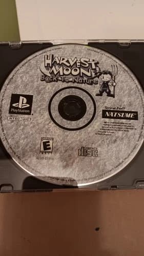 PS1 Playstation 1 HARVEST MOON Back TO Nature *Disc Only*
