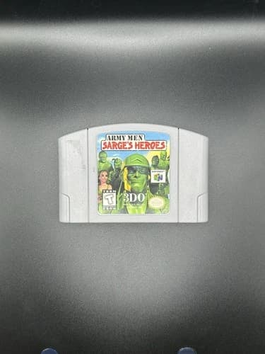 Army Men Sarges Heroes N64 | Nintendo 64 Authentic Cartridge | Tested/Working