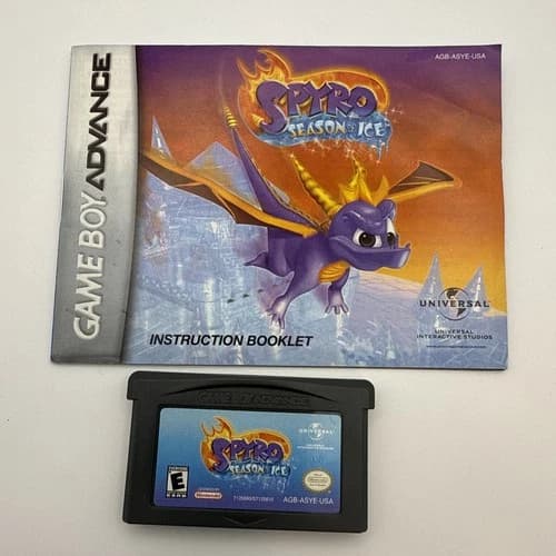 Spyro: Season of Ice Gameboy Advance GBA Cartridge Tested and Works