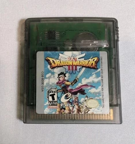 Dragon Warrior 3 Nintendo Game Boy Color Video Game Cartridge Only Tested Works