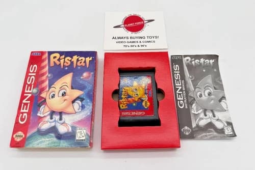 Ristar Sega Genesis Complete CIB Video Game Works