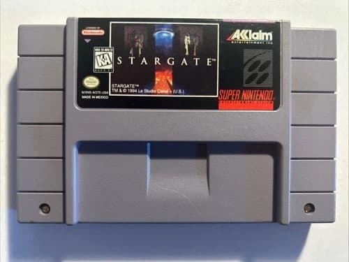 Stargate Super Nintendo SNES Cartridge Authentic- Ships Fast