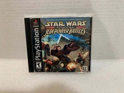 Star Wars Episode I Jedi Power Battles (Sony PlayStation 1 PS1, 2000) CIB