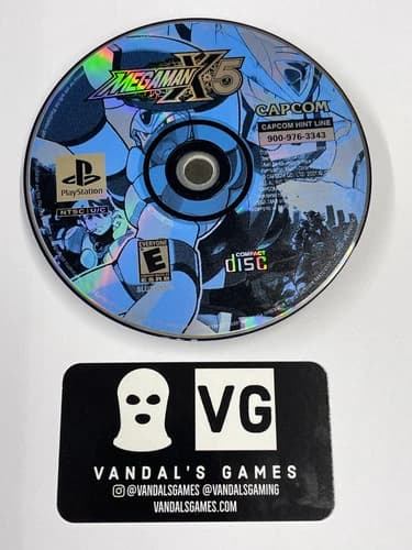 PS1 - Mega Man X5 Sony PlayStation 1 Disc Only #111