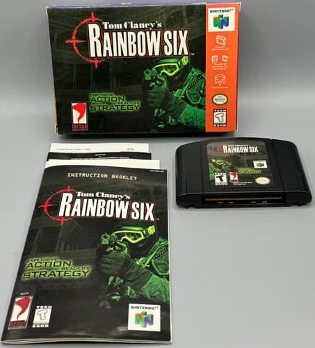 Tom Clancy's Rainbow Six Nintendo 64 N64 CIB Complete W/ Manual Authentic