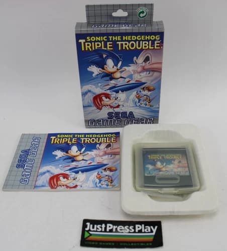 Sonic The Hedgehog: Triple Trouble Sega Game Gear Minty! CIB UK Version