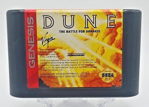 Dune: The Battle for Arrakis (Sega Genesis, 1993) Cartridge Only Collector Grade