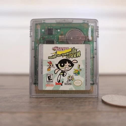 Powerpuff Girls Paint the Townsville Green Nintendo Game Boy Color !!!