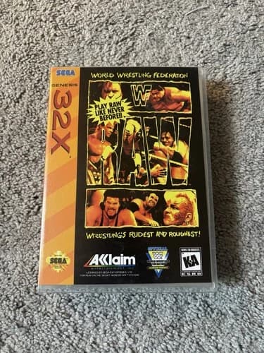 Sega Genesis 32X WWF Raw *Authentic*