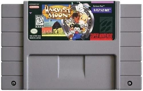 HARVEST MOON - Super Nintendo SNES - Game Only