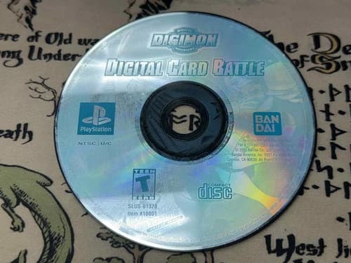 Digimon Digital Card Battle (Sony PlayStation 1, 2001) PS1 Disc Only