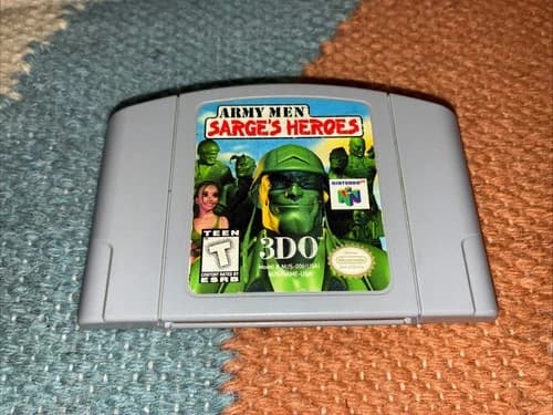Army Men Sarge’s Heroes (Nintendo 64, 1999) Authentic Cartridge Only N64