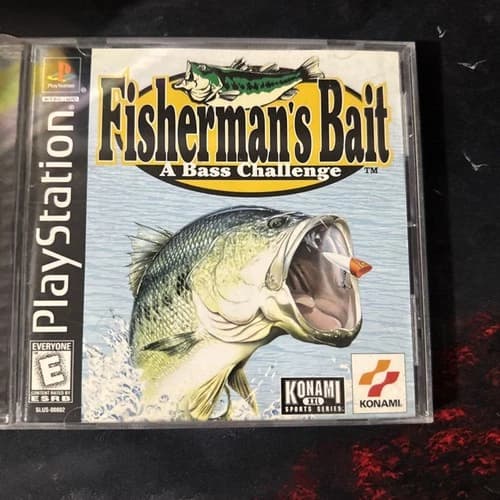 Sony Playstation 1 PS1 Fisherman Bait A Bass Challenge CIB Game Cleaned & Tested