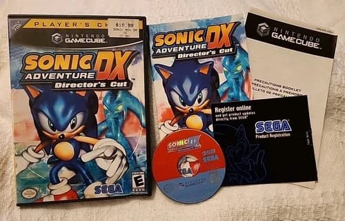 Sonic Adventure DX Directors Cut - Nintendo GameCube - CIB Complete w/ Manual