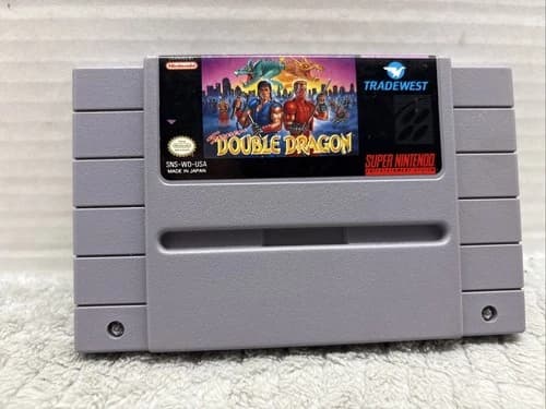 Super Double Dragon SNES Super Nintendo Authentic OEM Tested Working Cartridge