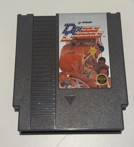 Double Dribble Nintendo NES Game Cartridge Konami 1987 Authentic