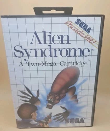 Sega Master System Game Alien Syndrome CIB Complete In Box Tested Manual
